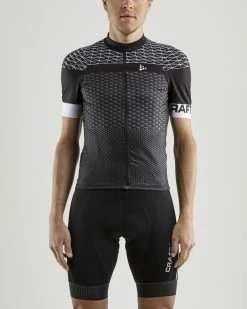 Craft Jersey ROUTE Sort/hvid -cykel butik crs media 1194
