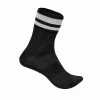 GripGrab Strømper Original Stripes Crew- Sort M/hvid Stribe -cykel butik crs media 8162