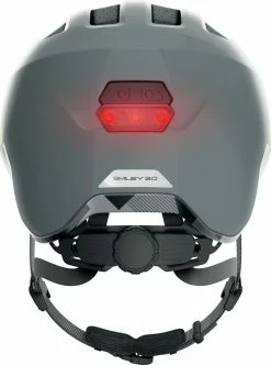 Abus Hjelm Smiley 3.0 ACE LED M/50-55cm – Shiny Grey -cykel butik crs media 8874