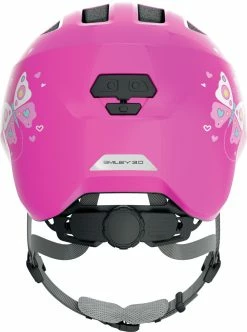 Hjelm Abus Smiley 3.0 S/45-50cm Pink Butterfly -cykel butik crs media 8980