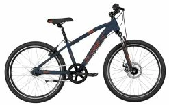 MBK 24″ Mud DNA Dreng 7-gear M/affjedret Forgaffel – Mat Blå M/orange