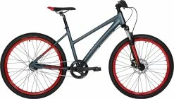 Nishiki Reno 17″ Pige 7-gear Affjedret Forgaffel Og Disc – Mat Light Petrol/rød