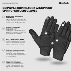 GripGrab Handske Hurricane 2 Windproof Midseason -cykel butik crs media 9802